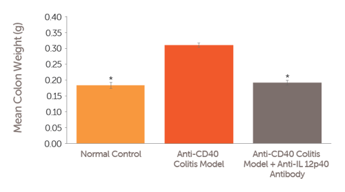 Anti-CD40 Colitis Model Validation Data